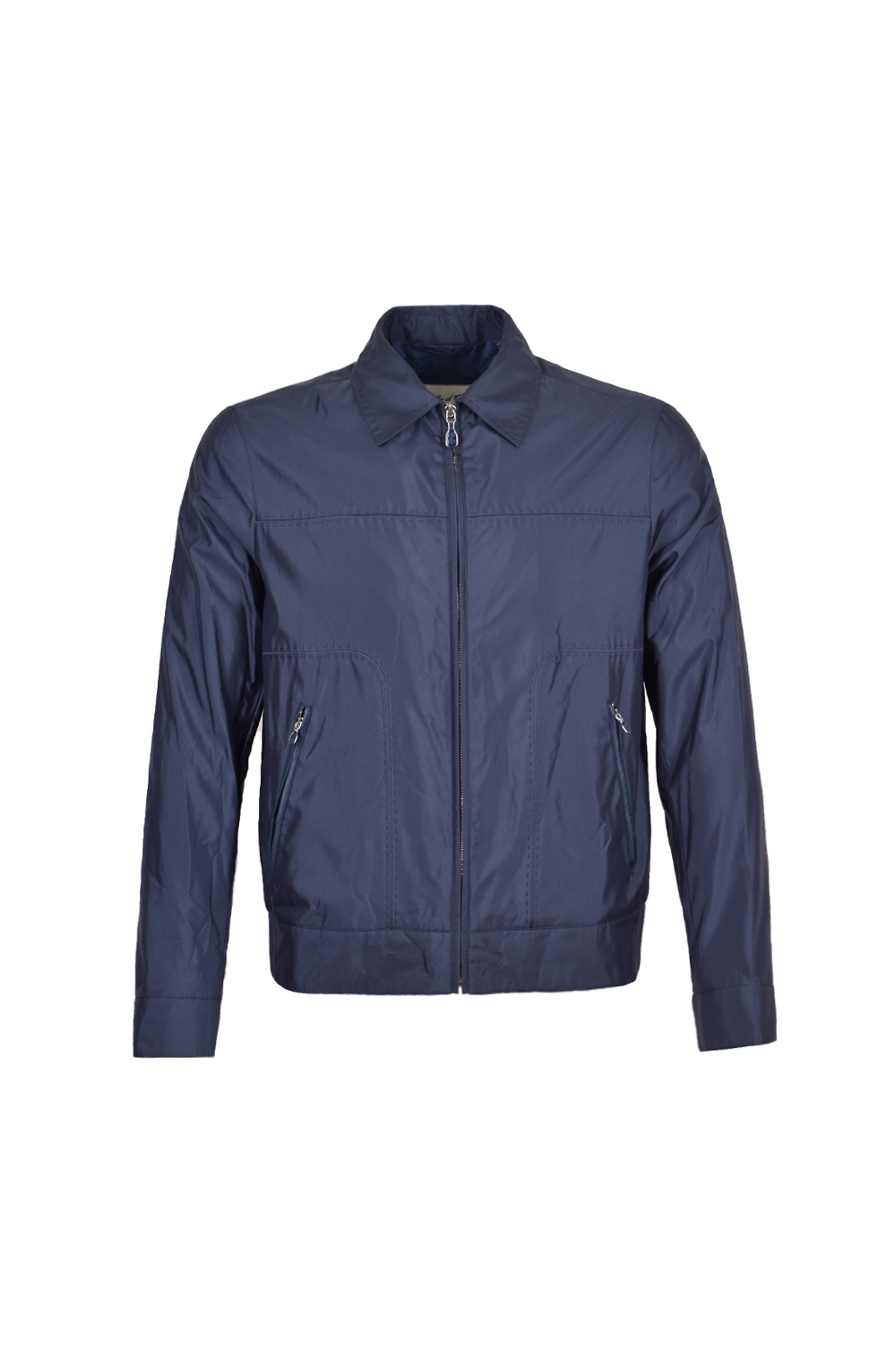 Шёлковая ветровка с отделкой из кожи