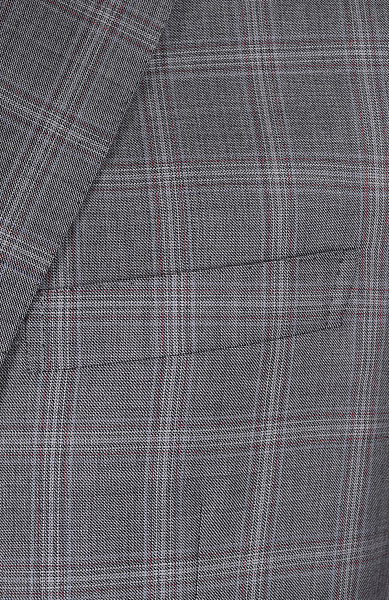 Шерстяной костюм с пиджаком на двух пуговицах